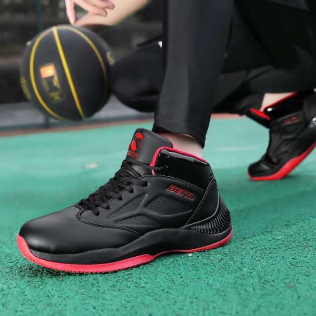 Beita Sports スニーカー メンズ 黒 赤 バスケットシューズ