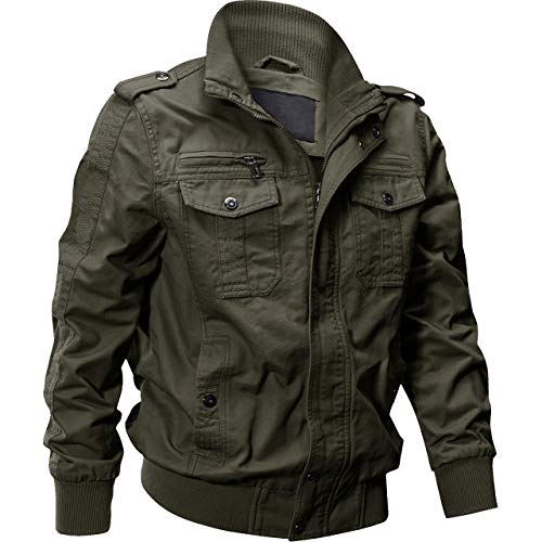 TACVASEN 作業ジャンパー マルチポケット オーバー ストリート ワークウェア メンズ モッズコート レジャー 防寒ブルゾン カッコイイ O TACVASEN 作業ジャンパー マルチポケット オーバー ストリート ワーク