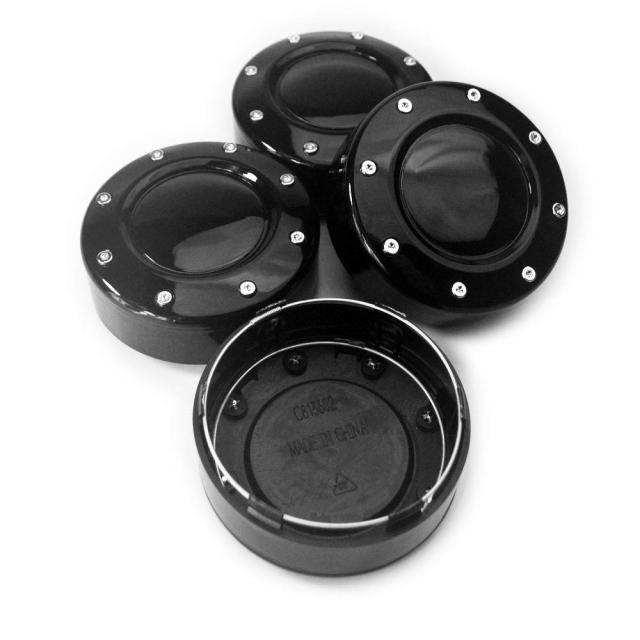 ホイールセンターキャップ 外径 102mm 内径 95mm 4個セット ABS ハブキャップ ブラック シンプルの通販は