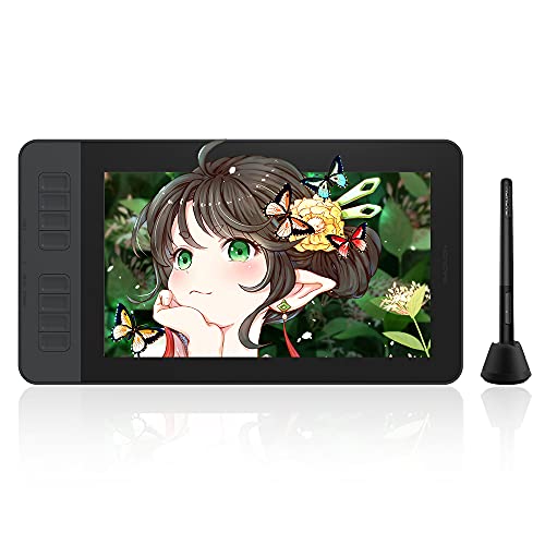 GAOMON 液タブ PD1161 11.6インチ IPS 液晶タブレット 傾き検知対応 8つショートカットキー 筆圧検知8192レベル 充電不要ペン macOS/Wind