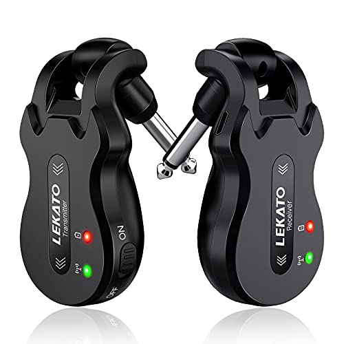 ギターワイヤレスシステム 送受信機 LEKATO チップ ギターに直接プラグ・イン エレキギターアンプ ケーブル不要 エレキギター 干渉なし 7,598円