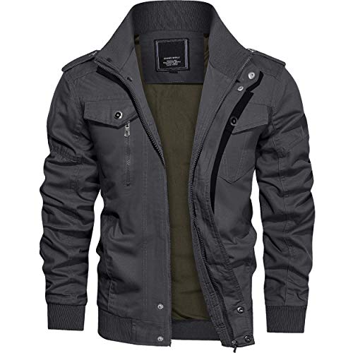 TACVASEN アウトウェア ミリタリージャンパー スタイリッシュ バイクウェア スウェット ユニフォーム 軍用 ライトジャケット ジップア