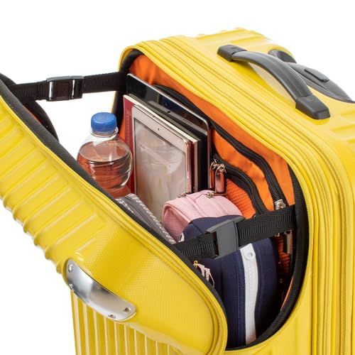 トラベリスト スーツケース ジッパー オープン モーメント 拡張機能付き 61L 64 cm 4.3kg ピンクヘアラインエンボス