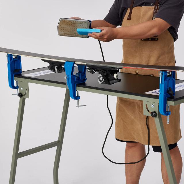XCMAN Ski Vise 全金属の高山スキーバイス の調律とワックスがけ