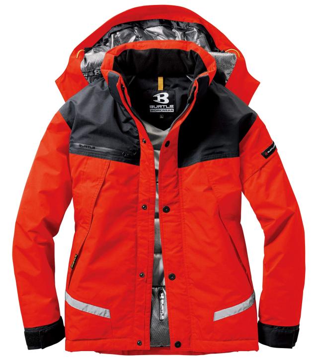 BURTLE バートル 防水防寒ジャケット(ユニセ ックス) 7610 98 カーディナル 4L