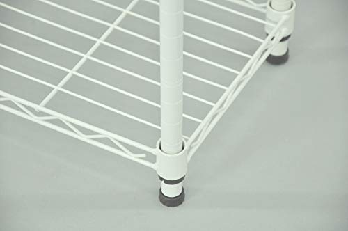 エイアイテック(AITECH)メタルラック本体 ホワイト 60x25x61.8cm 19φスチールラックセット NS-6025WH_4