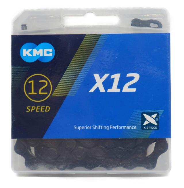 KMC X12 チェーン 12速/12S/12スピード/12speed 用 126Links (BLACK Tech) [並行輸入品]
