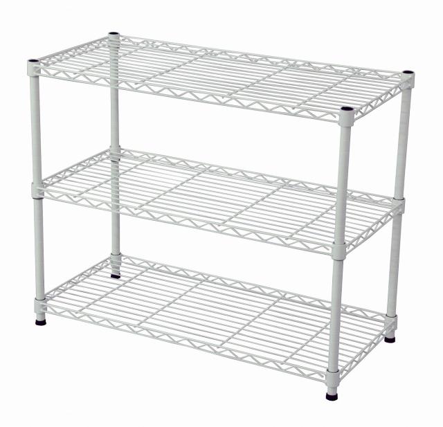 エイアイテック(AITECH)メタルラック本体 ホワイト 75x35x61.8cm 19φスチールラックセット NS-7535WH