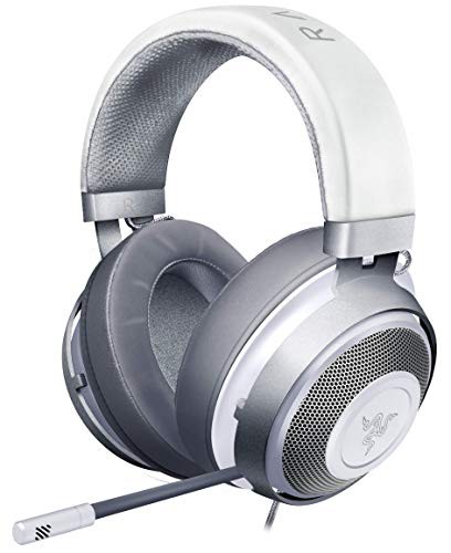 Razer Kraken Mercury White ゲーミングヘッドセット 3.5mm 冷却パッド PS4 PS5 PC Switch スマホ【日本正規代理店保証品】 RZ04-0283040