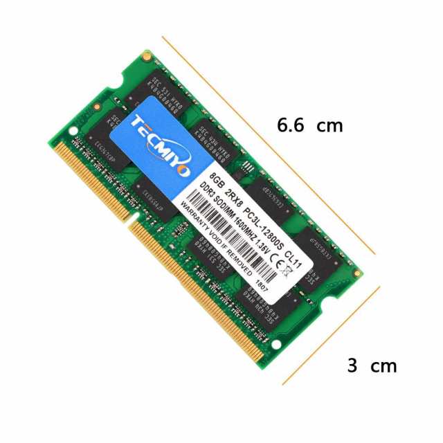 テクミヨ ノートPC用メモリ1.35V (低電圧) DDR3 1600 SODIMM（PC3-12800 DDR3L 1600 PC3L-12800  8GB×2枚 204Pin CL11 Non-ECC 対応の通販はau PAY マーケット - MYDOYA | au PAY マーケット－通販サイト