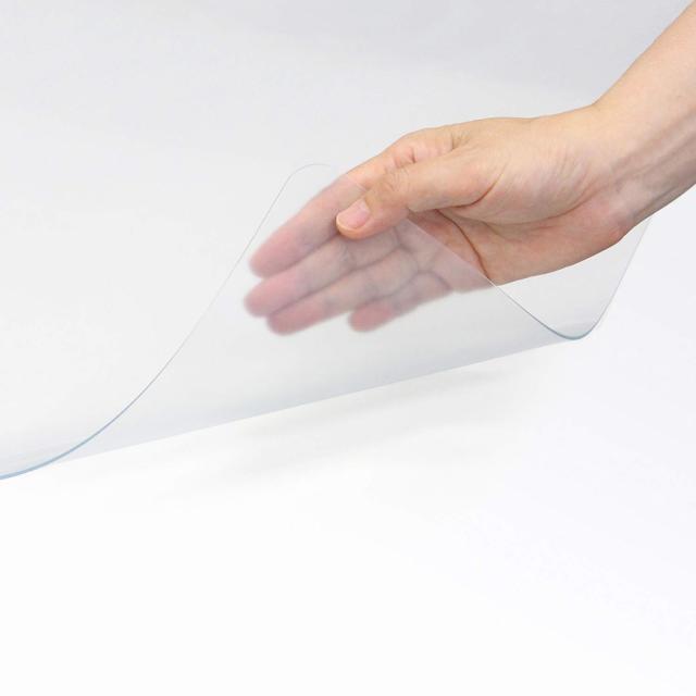 プラス デスクマット 透明 非転写 フッ素ラミネート 1.2ｍｍ厚 W1390×H690mm シングル DM-147FRS/41167の通販は