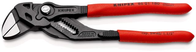 クニペックス KNIPEX 8601-180SB プライヤーレンチ プラスチックコーティングハンドルの通販は 7,459円