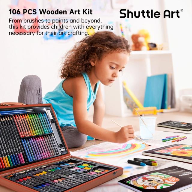 Shuttle Art お絵かきセット アートセット 画材セット 118点 色鉛筆