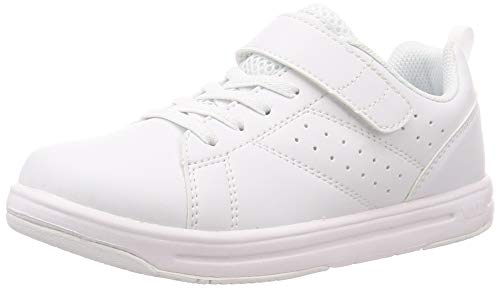 シュンソク スニーカー キッズ 男の子 女の子 白 黒 子供靴 軽量 19~24.5cm 2E SJJ 8190 LEJ 8040 ホワイト 24.5 cmの通販は 4,600円