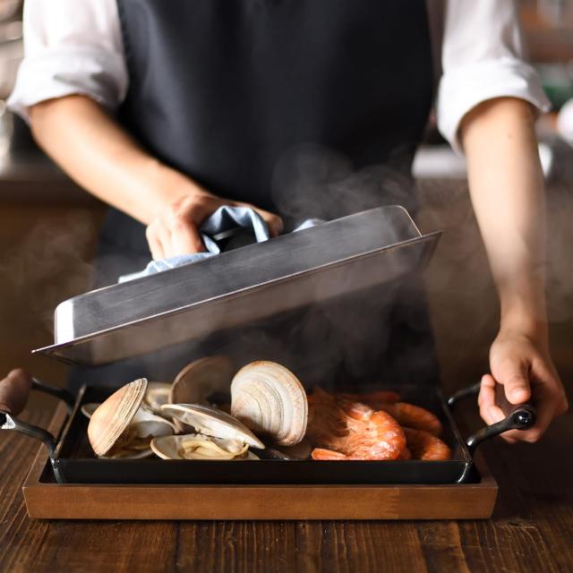 大人の鉄板 鉄板大 角蓋付きの通販は