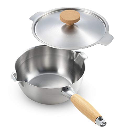 ヨシカワ(Yoshikawa) 雪平鍋 シルバー 蓋付 18ｃｍ用 ゆきひら鍋 18cm PD3001+PD3002 セット ＩＨ対応 ガス火対応 日本製 aikata 両口スの通販は 8,112円