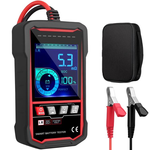 Neoteck カーバッテリーテスター 12V/24Vバッテリーチェッカー 100-2000 CCA の負荷テスター 大型LCD表示 収納バック付き SUV/ATV/トラクの通販は 6,410円