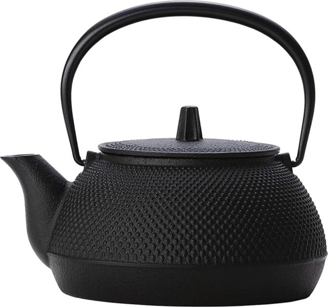 岩鋳(Iwachu) 鉄瓶 黒焼付 0.65L 鉄瓶兼用急須 5型新アラレ IH対応 12822