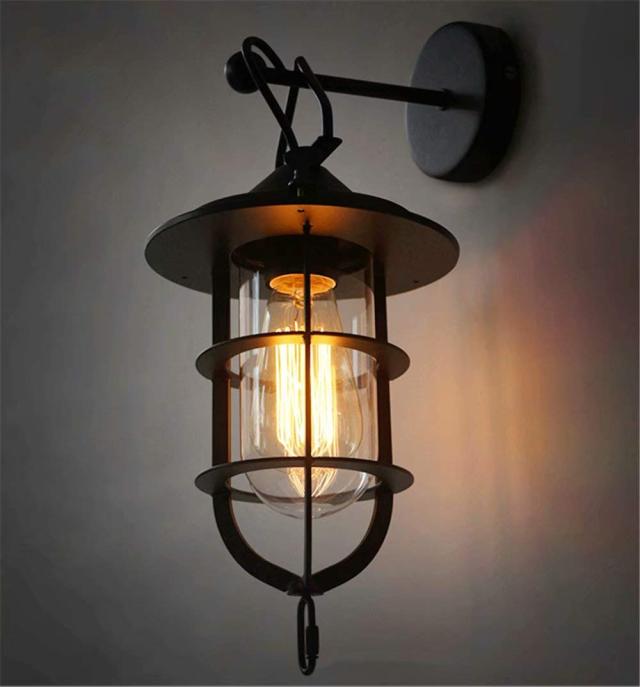 ALLUCK ブラケットライト 玄関灯 ウォールライト アンティーク調 北欧 レトロ E26口金 マリンランプ 船舶風 居間 壁掛け照明 門灯 おしゃ