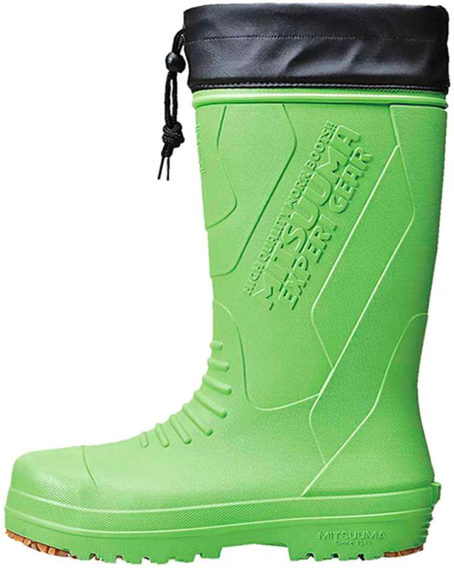 ミツウマ 長靴 軽量 EVA 防寒長靴 ER-2029 メンズ (LLサイズ（26.5-27cm）, ライムグリーン)の通販は