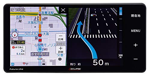 デンソーテン カーナビ ECLIPSE Rシリーズ AVN-R10W 7型ワイド トヨタ/ダイハツ用変換コード付 トヨタマップマスター地図搭載 無料地図更