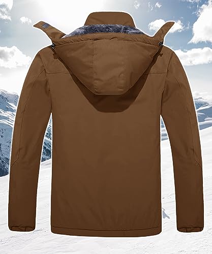 TACVASEN 登山ウエア カジュアル ジャンパー 裏ボア 防風 マウンテン