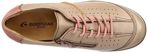 スポルス スニーカー 日本製 撥水 本革 4E ファスナー付 22~25cm