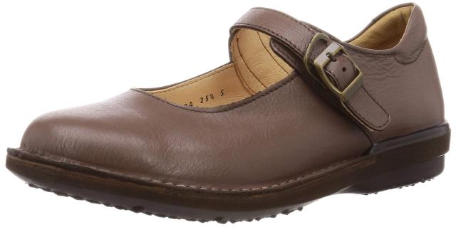 ムーンスター 幅広 カジュアル SLワンベルト01 ブラツク レディース Dブラウン 22.5 cm 3Eの通販は