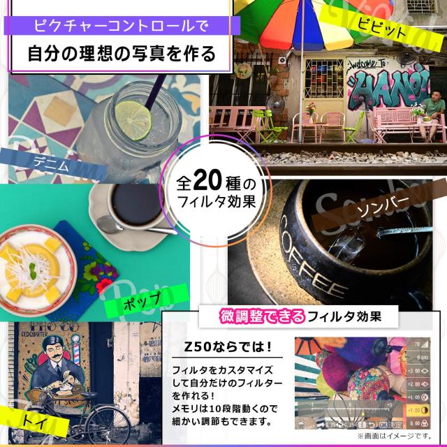Nikon ミラーレス一眼カメラ Z50 レンズキット NIKKOR Z DX 16-50mm f/3.5-6.3 VR付属 Z50LK16-50 ブラック