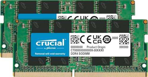 Crucial ノートPC用増設メモリ 64GB (32GBx2枚) DDR4 3200MT/s(PC4-25600) CL22 SODIMM 260pin CT2K32G4SFD832A