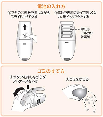 山善] ハンディクリーナー コードレス 車用 すき間ノズル付き コンパクト 掃除機 35分連続稼動 電池式 ホワイト ZHJ-340(W)の通販はau  PAY マーケット - LINCONショップ | au PAY マーケット－通販サイト