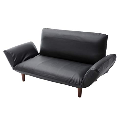 セルタン ソファーカバー 和楽の極 専用 2人掛け PVC レザー ブラック D01h-597BKの通販は 5,481円