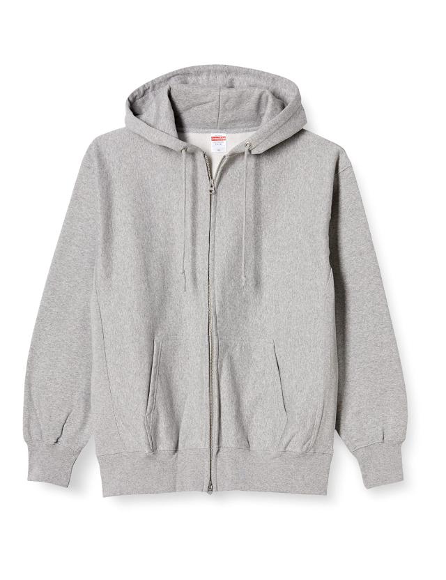 ユナイテッドアスレ ジップパーカ 12ozHWスウェットフルジップパーカ 576201 ミックスグレー 日本 XL (日本サイズXL相当)の通販は