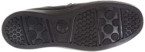 スポルス スニーカー 日本製 撥水 本革 4E ファスナー付 22~25cm レディース SP9030 ブラック 25.0cm