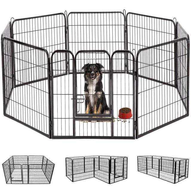 DUDUPET ペットフェンス 大型犬用 ペットケージ 100*80cm-8枚 Amazon | DUDULIFE ペットサークル 折りたたみ式 ペットフェンス