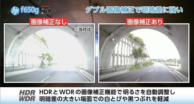 ヒューレットパッカード (hp) 200万画素小型ドライブレコーダー f650g 超ワイド視野141.9° HDR/WDR/FullHD GPS ＆  Gセンサー搭載 ＆ 駐の通販はau PAY マーケット - morushop | au PAY マーケット－通販サイト