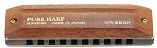SUZUKI スズキ 10穴ハーモニカ PURE HARP MR-550H A調