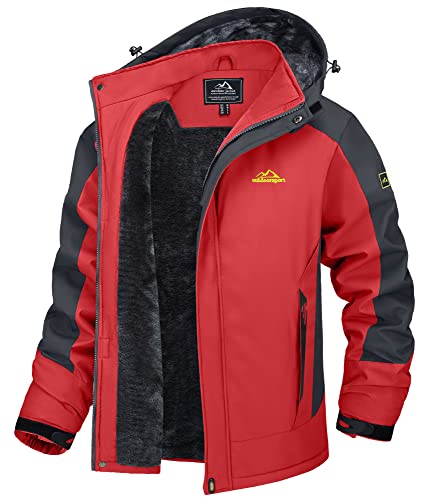 TACVASEN ジャケット バイカラー メンズ 自転車 ジャンパー 綺麗 ヤッケ 防寒 カジュアルアウター 帽子 普段着 着心地がいい 上着 レッ TACVASEN ジャケット バイカラー メンズ 自転車 ジャンパー 綺麗