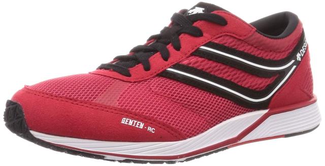 デサント 世界陸連公認【20年秋冬モデル】 ランニングシューズ GENTEN-RC スポーツシューズ 軽量 運動靴 レッド 24.5 cm