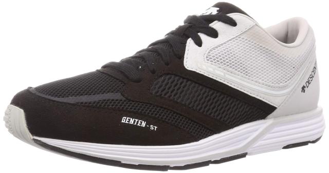 デサント ランニングシューズ GENTEN-ST スポーツシューズ 幅広 運動靴 ブラックホワイト 24.0 cmの通販は