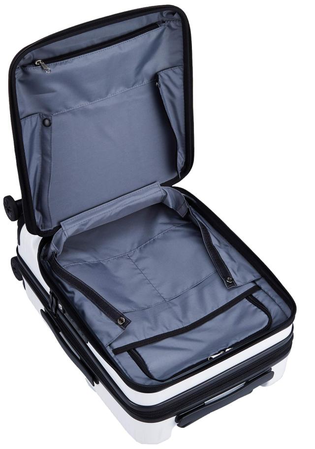 ワールドトラベラー スーツケース プリマス エキスパンダブル キャスターストッパー付 機内持ち込み可 35L 3.7kg ホワイト