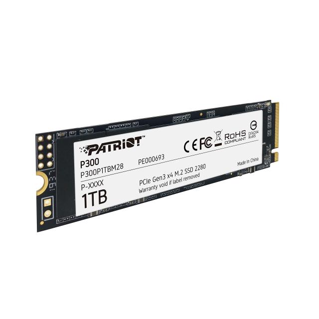 Patriot Memory P300 1TB M.2 SSD 2280 NVMe PCIe Gen 3x4 内蔵型SSD P300P1TBM28_2