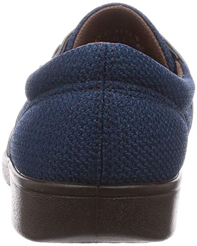 ムーンスター スニーカー 日本製 幅広 3E 軽量 ゴム紐 22~25cm レディース らくらくL018 ブルー 23.5cm