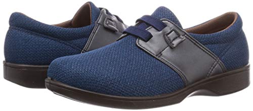 ムーンスター スニーカー 日本製 幅広 3E 軽量 ゴム紐 22~25cm レディース らくらくL018 ブルー 23.5cm