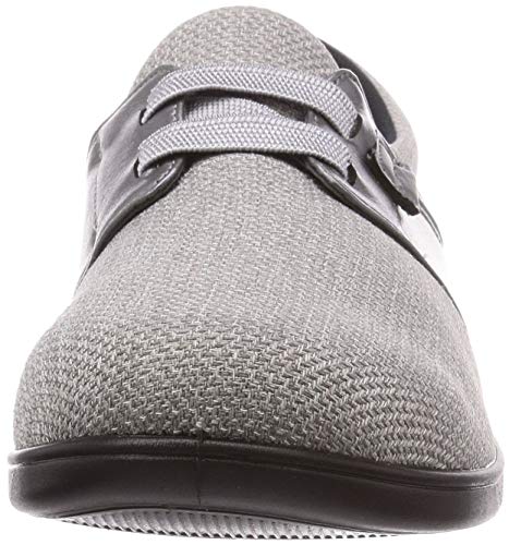 ムーンスター スニーカー 日本製 幅広 3E 軽量 ゴム紐 22~25cm レディース らくらくL018 グレイ 23.0cm