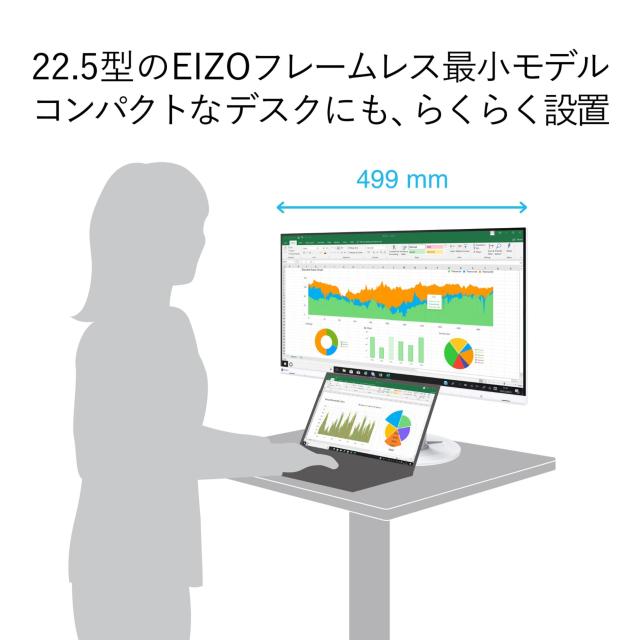 EIZO 液晶モニター | FlexScan EV2360-WT | 22.5型1920×1200・スタンド可動・ホワイト_1