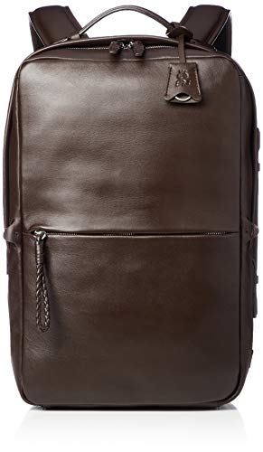 ピーアイディー 撥水レザーリュック PAZ102 2way 撥水 キャリーオン チョコ