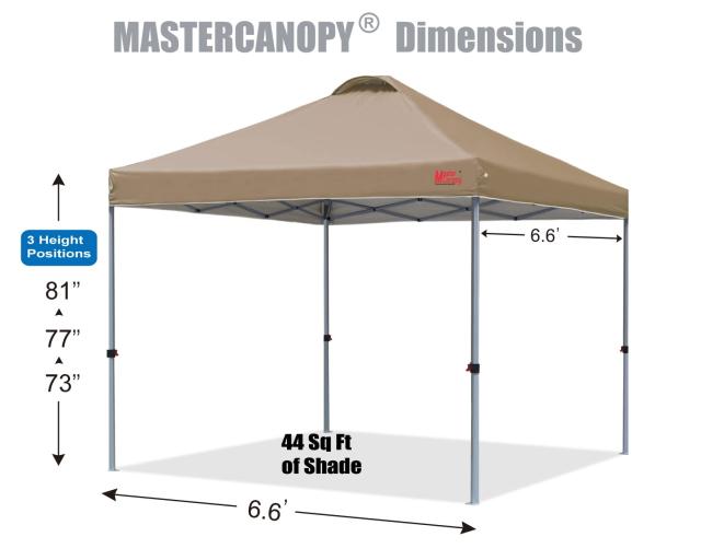 マスターキャノピー ワンタッチタープテント 3M 三段階調節 スチールフレーム マスターキャノピー MASTERCANOPY タープテント ワンタッチ 3m