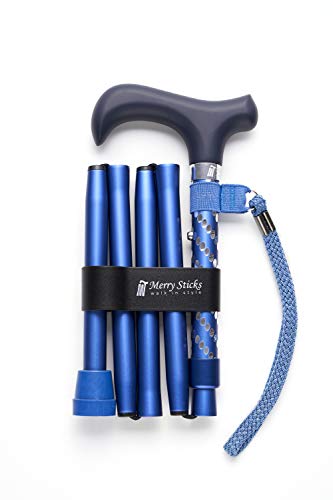 Merry Sticks(メリースティックス) / スターライト / 折りたたみステッキ / 杖 / ネイビー スターライト ネイビーの通販は