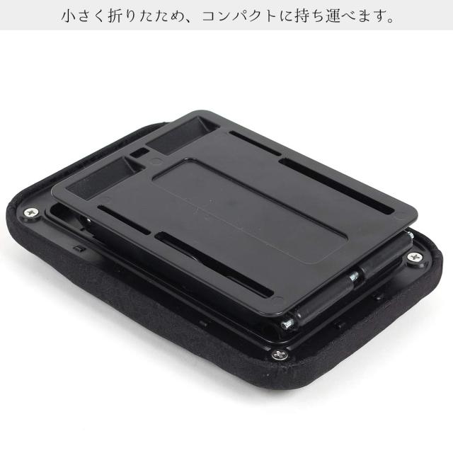 正座椅子 折りたたみ 携帯 軽量 コンパクト 黒 携帯 レディース メンズ クッション_3